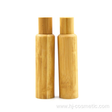 Wholesale cheap whole bamboo empty roll on glass bottle 10 ml roller ball perfume bottle with bamboo cover